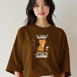 Infirax Women Graphic Printed Round Neck Oversized T-shirt-image-104