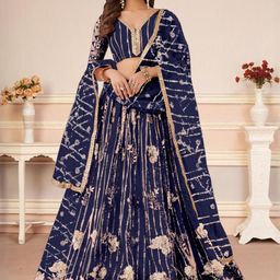 F Plus Fashion Black Net Lehenga Choli-picture-48
