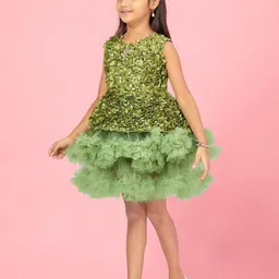 BAESD Net A-Line Dress-43