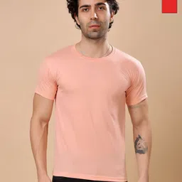Louis Bayrad Men Pack of 2 Solid Round Neck Regular Fit Cotton T-shirt-image-36
