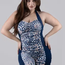 Keepfit Printed Halter Neck Legsuit-image-43