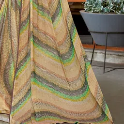 Anouk Rustic Poly Chiffon Bagru Saree image 4