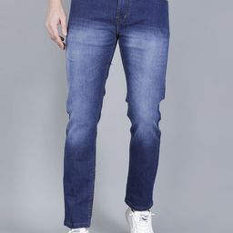 INDIROCKS Men Jean Mid-Rise Slim Fit Heavy Fade Stretchable Jeans-image-67