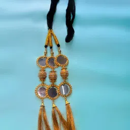 VAGHBHATT Women Patiala Bridal Paranda/Parandi Hair Accessory Set-image-69
