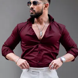 Metronaut Spread Collar Regular Fit Casual Shirt-image-19