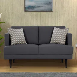 Pescara Velvet 2 Seater Sofa in Grey Colour-image-76
