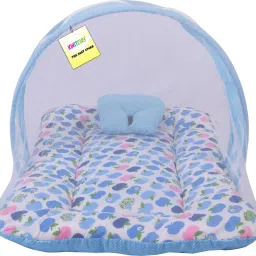 Cotton Infants New Born Baby Care Essential Bedding Set Combo Mosquito Net-image-4