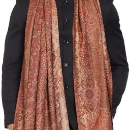 Kashmiri queen Wool Self Design Men Shawl-picture-9