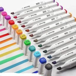 Highlighter pen For Colour Dual Tip Brush Pen & Chisel Alcohol Based Twin-image-92