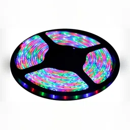 SPARK WORLD Yellow Striped String Lights image 3