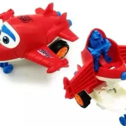 Racing Plane to Robot red & Unbreakable Friction Mini (pack of 1)-26