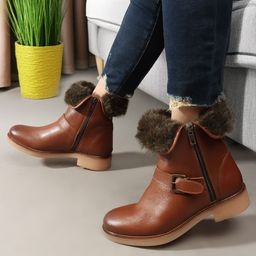 Carlton London Women Block-Heeled Winter Boots-image-43