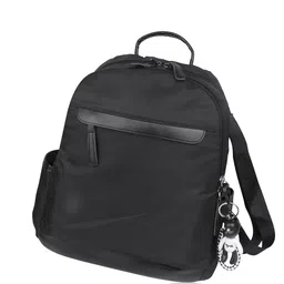 Angeline Women Black Textured Polyester Backpack-46
