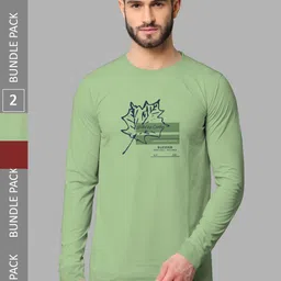 BULLMER Pack Of 2 Printed Cotton Sweatshirts-image-57