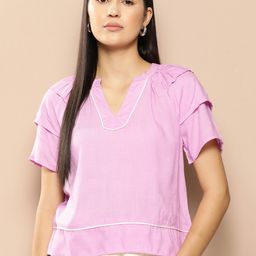 Chemistry Mandarin Collar Top-picture-45