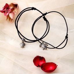 Panash Women Silver-Plated Charm Nazariya Anklet-image-72