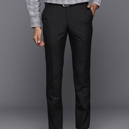 Raymond Men Striped Slim Fit Formal Trousers-image-108