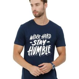 ECOLINE Clothing Men Bio Finish Typography Printed Round Neck Cotton T-shirt-17