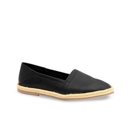 Eske Women Black Leather Espadrilles-picture-53