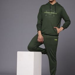 HRX by Hrithik Roshan Men Printed Hooded Lifestyle Tracksuit-image-4