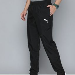 PUMA Men Black Brand Logo Printed Regular fit Woven Track Pants-image-50
