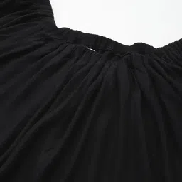 Qurvii+ Plus Size Solid Ruffled A-Line Midi Dress image 2