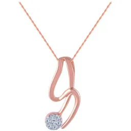 P.C. Chandra Jewellers 14 kt Gold & Diamond Pendant without Chain-image-78