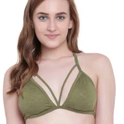 La Intimo Green Non Wired Padded Full Coverage Bra-image-78