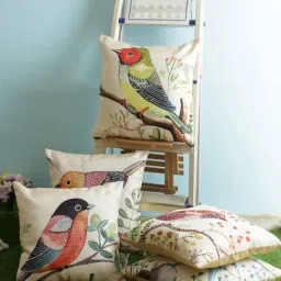 Romee Beige Jute Cushion Covers (40 x 40 cm) - Set of 5-image-71