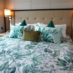 Tara Sparkling Homes Green Cotton Printed Bedsheet-image-68