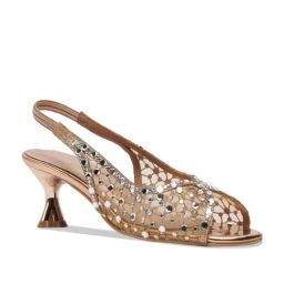 Eridani Women's Kiara Rose Gold Back Strap Stilettos-picture-26