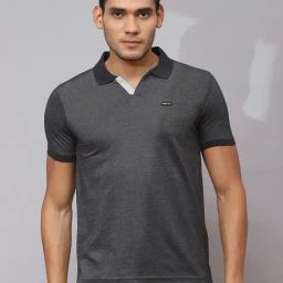 Cloak & Decker by Monte Carlo Black Regular Fit Polo T-Shirt-image-50