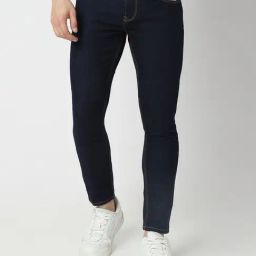 Spykar Blue Cotton Slim Fit Jeans-image-71