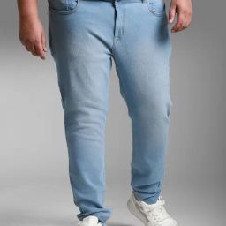 High Star Blue Cotton Slim Fit Jeans-picture-13