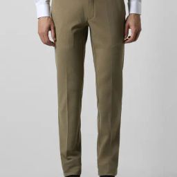 Van Heusen Brown Slim Fit Textured Trousers-image-39