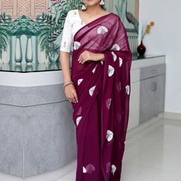 Mitera Embellished Pure Georgette Designer Saree-picture-35