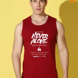 WOOSTRO Pack Of 2 Printed Combo Cotton Gym Vests VWS26(ALONE MAROON)(ALONE MUSTARD)-image-69