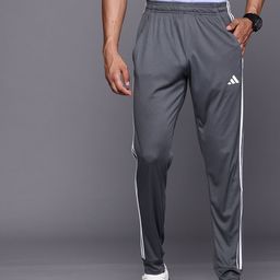 ADIDAS Men 3 Striped Mid-Rise Regular Fit Training Joggers-picture-10