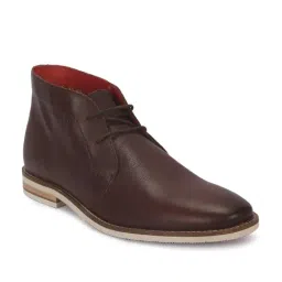 V8 by Ruosh Men's Venice Brown Derby Boots-image-17