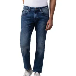 Spykar Blue Slim Fit Low Rise Jeans-picture-0