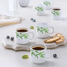 Larah by Borosil Multicolor Ceramic Tea & Coffee Mug - Set fo 6 100ml-image-91