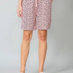 Van Heusen Pink Printed Shorts-16