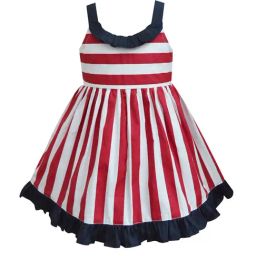 A.T.U.N. Red & White Striped Dress-image-93
