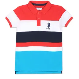 U.S. Polo Assn. Boys Multicolor Striped Polo T-Shirt-picture-10