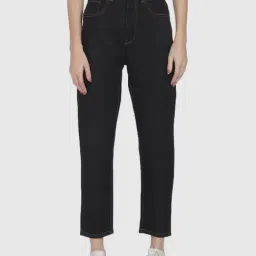 U.S. Polo Assn. Black Cotton High Rise Jeans-picture-39
