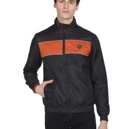 U.S. Polo Assn. Black Regular Fit Striped Jacket-image-79