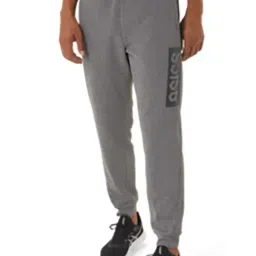 Asics Grey Regular Fit Printed Sports Joggers-picture-12