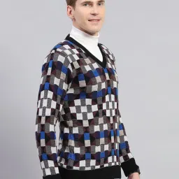 Monte Carlo Multicolored Regular Fit Checks Pullover image 4