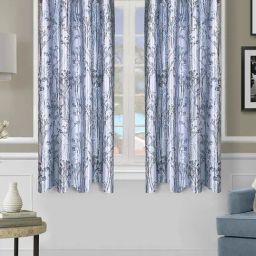 Romee Blue Polyester Floral Curtains and Sheers-image-18