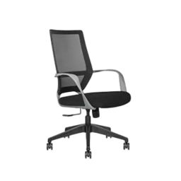 Rose Finch 51D x 51W x 121H cm Mesh Mid-Back Ergonomic 360° Revolving Office Chair, Black-27